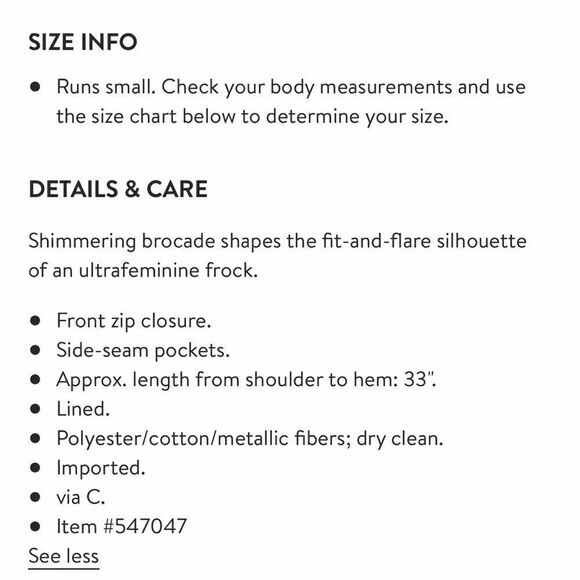 Rachael Zoe ”Daria” Metallic Barcode Dress - Picture 4 of 7